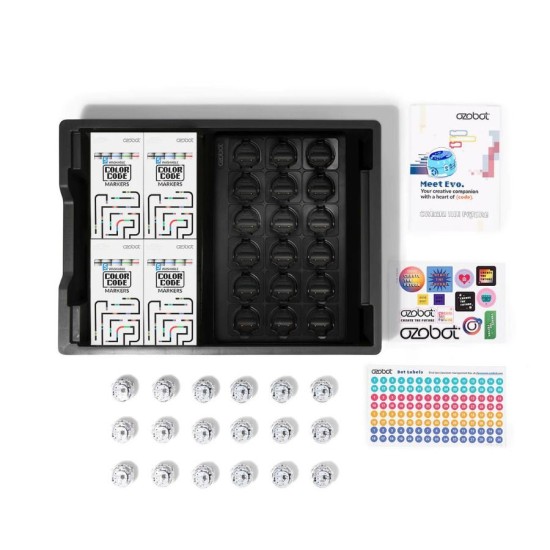 Kit pentru sala de clasă Ozobot Evo, pachet de 18